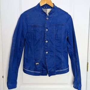 G-Star RAW Women’s Midge Dumont Denim Jacket – Bright Blue Size S